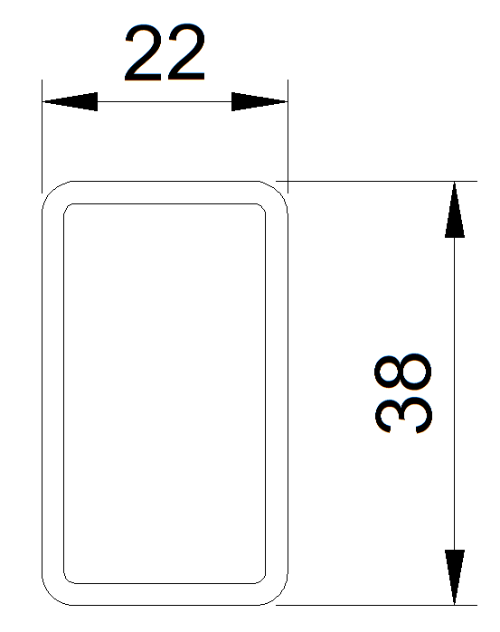Medium Picket 1 1/2"x7/8"