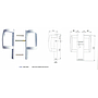 Patio Handle Set, Semi Lock