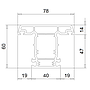 Sliding T mullion /13-523.511